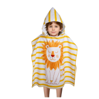 Toalla de playa con capucha para niñas y niños