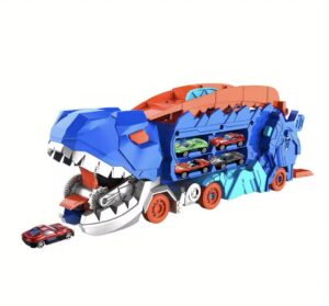 Camión Dinosaurio con pista plegable